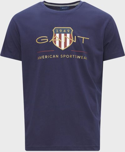 Gant T-shirts D2. ARCHIVE SHIELD SS T-SHIRT 2003099 Blå